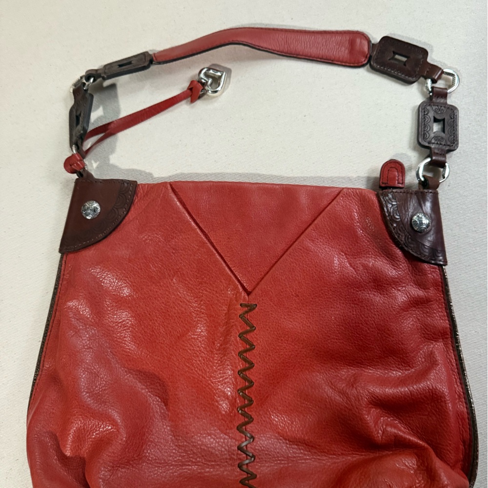 Brighton Shayla Afrikanz Leather Collection| Braided Handle Detail